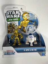 Playskool Heroes Star Wars Jedi Force Figures R2-D2 and C-3PO New