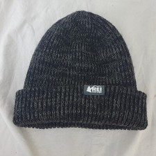 REI Cooperative Beanie Hat Wool Blend Kids Youth Boys Black And Green