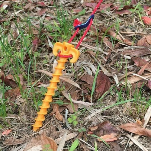 Accessoires jaunes sans marque pour tente et auvent de camping