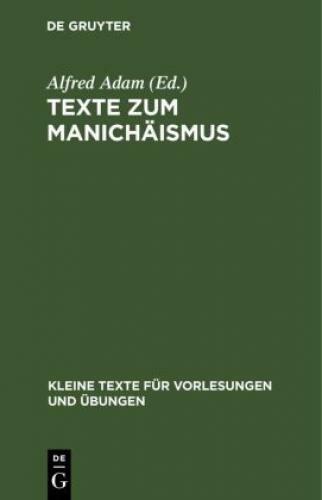 Texte Zum Manichäismus 6753