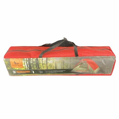 Field & Stream 3 Person Dome Tent 7x6 For Recreational Camping Red