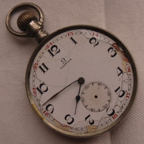 Omega Pocket Watch open face nickel 