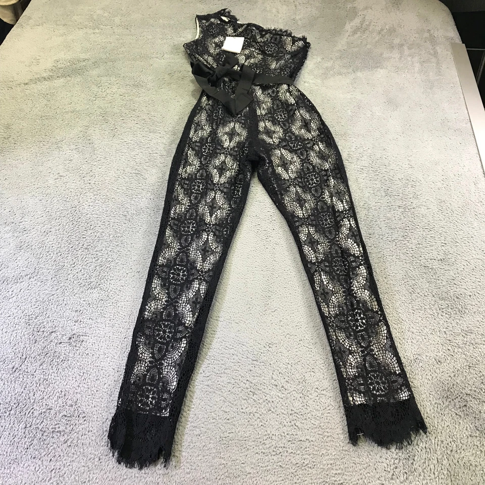 Alexis Jumpsuit Womens Medium  Blanchett One Shoulder Jumpsuit Scalloped Edges — 第 2/4 张图片