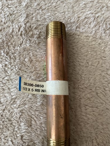1/2 X 5 RB Nipple # 38300-0850 - Picture 2 of 2