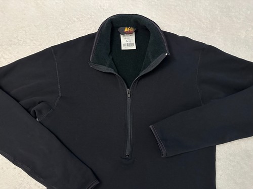 Vintage 1980s 80s REI Half Zip Thaw Made In USA Fleece Layer Pullover, S M NEW - Picture 7 of 10