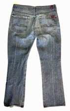 7 for all mankind Women  s Standard Straight Leg Blue Jeans USA Made Size 31 X 32