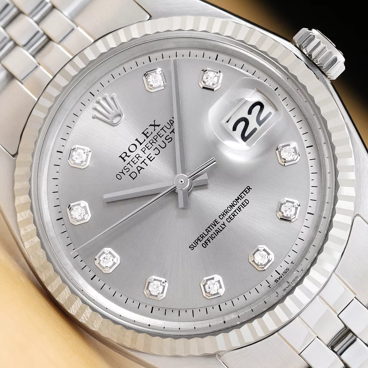 Mens top silver rolex
