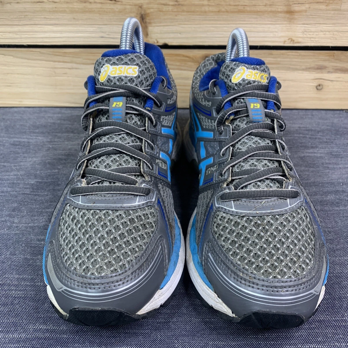 Asics Gel Kayano 19 Donna 7 T350N Scarpe da corsa Sneakers Grigio Blu