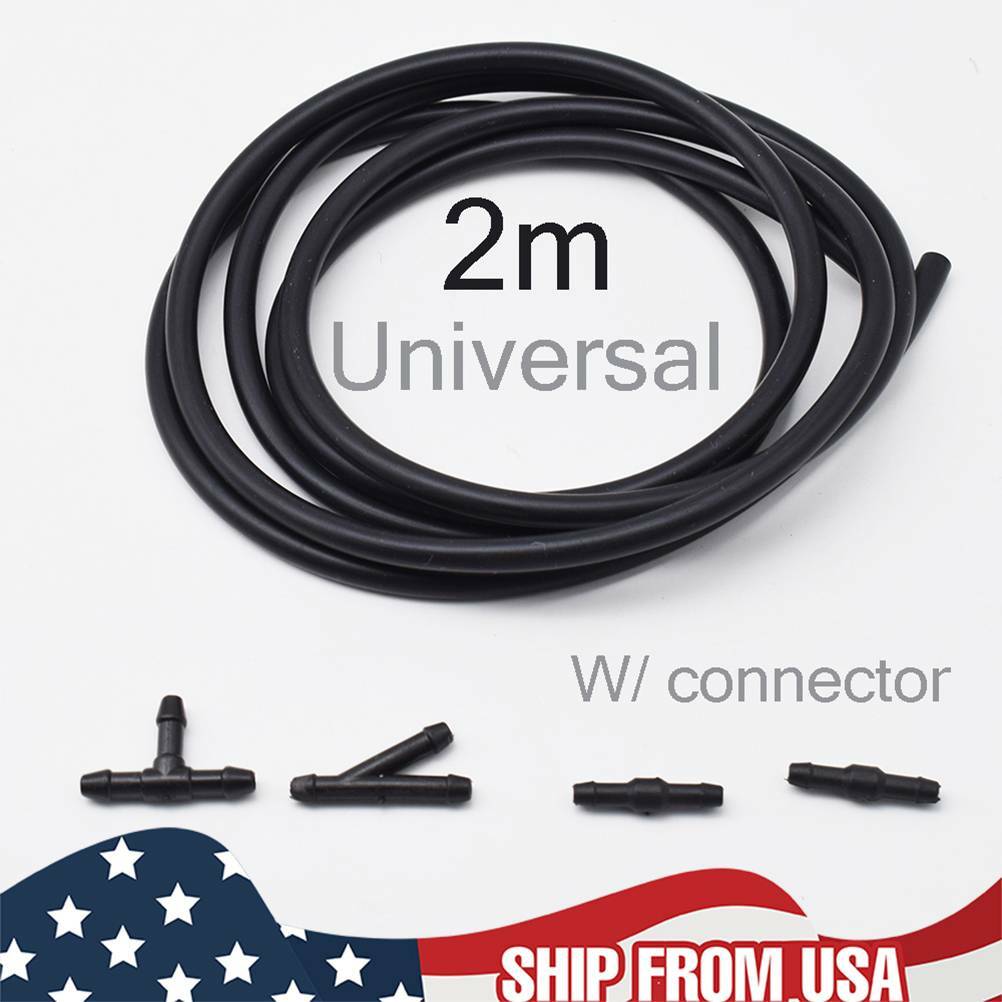 USA Front Window Headlight Pump Windshield Washer Nozzle Hose - Foto 13