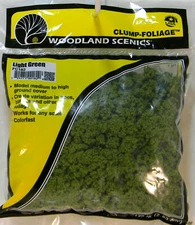 Woodland Scenics ~ New 2025 ~ Clump Foliage ~ Light Green ~ Large Bag ~ FC182