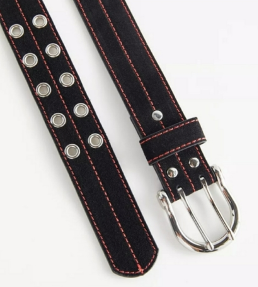Urban Outfitters Women's Stitched Grommet Suede Belt L 29 NWT eBay