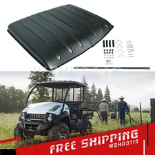 Plastic Hard Top Roof  Black  For 2005-2022 Kawasaki Mule 600 / 610 SX 4X4