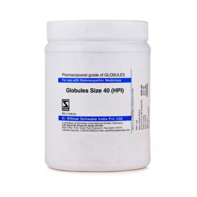 Willmar Schwabe India Homeopathic Globules Size 40 (1kg) (35.27 oz) Sugar Free