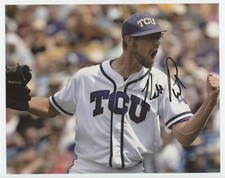 Matt Purke 2011 AUTO 8X10 Rookie Photo TCU FROGS / WHITE SOX *COA/HOLO* (B)