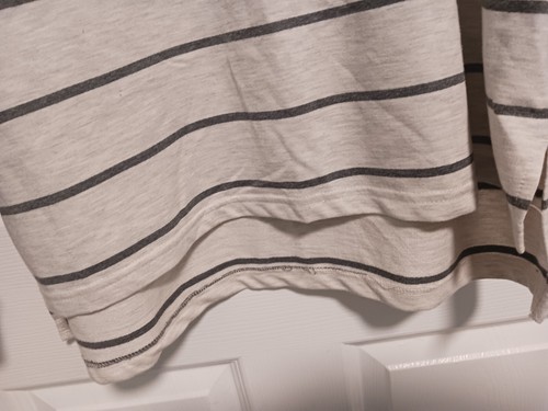 NWT FIVE FOUR JOSHUA Gray striped long-sleeved shirt. size X LARGE. - Picture 6 of 9