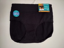 VANITY FAIR NO PINCH NO SHOW WOMENS SEAMLESS STRETCH HIPST ER 18218 BLACK 7/L