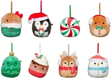 Squishmallow Winter Holiday 8 Pack 4 Inch Plush Ornament Set Collection 2023 New