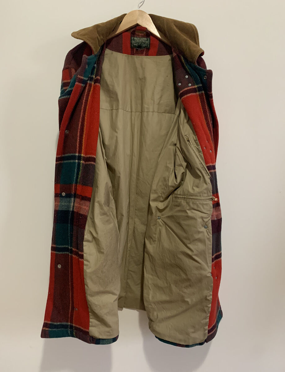 Vintage Polo Country Ralph Lauren Fireman Barn Coat Wool Vintage Polo Country Ralph Lauren Fireman Barn Coat Wool