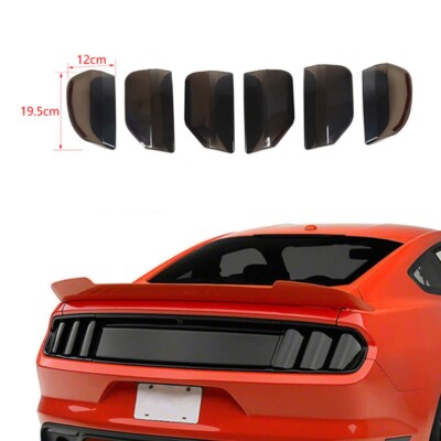 2016 F150 Accessories Exterior For Ford Mustang 15-17 Smoked Black Tail Light Lamp Cover Guard Trim Accessories 2017 Ford F150 Accessories - Foto 8