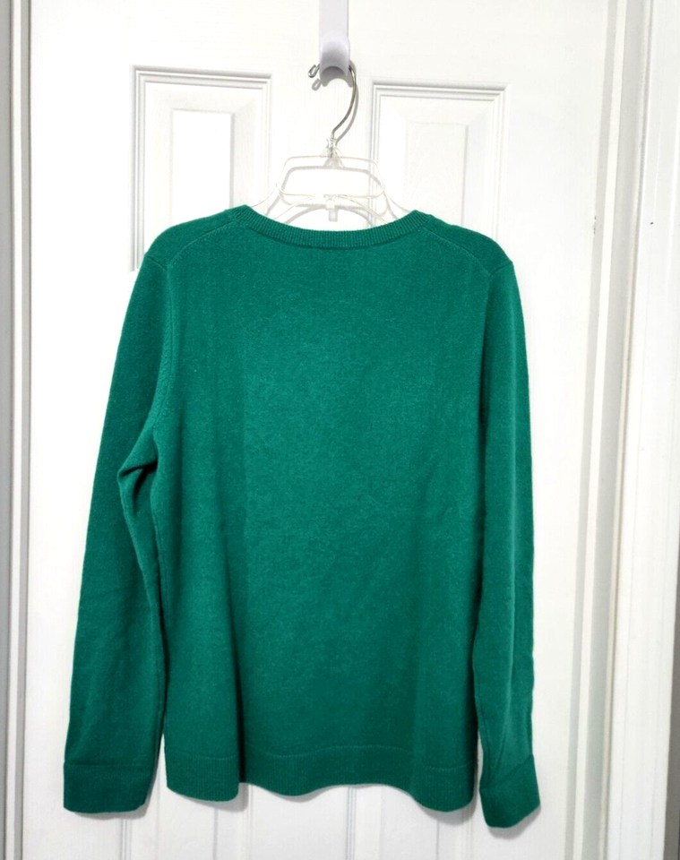 Talbots Petite Pure Cashmere Green Sweater Women's Size Medium MP ...