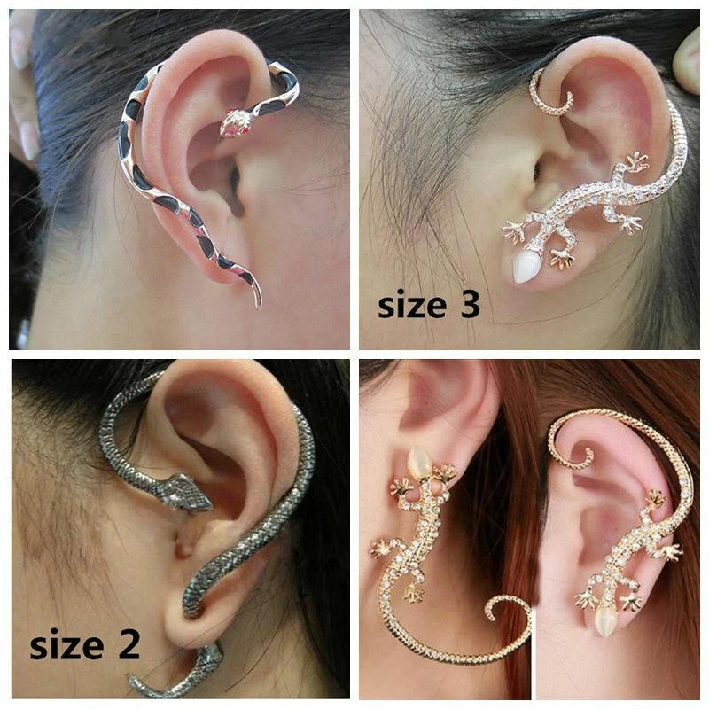 Fashion Punk Men Women Earring Ear Cuff Wrap Clip On Gothic Jewelry Party Gift
