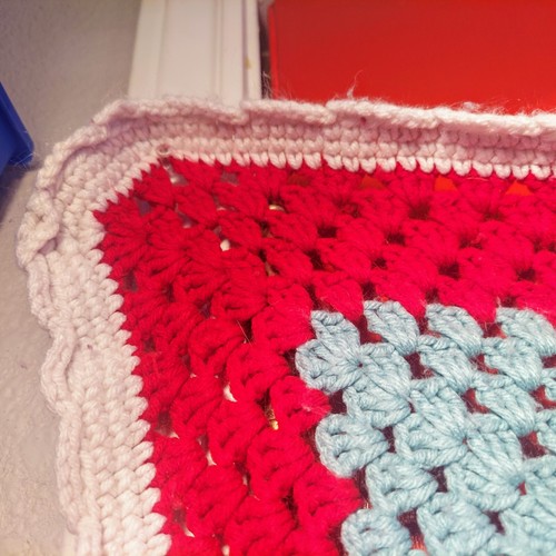 Multicolor Lg To Small Crochet Rectangle Granny Afghan Blanket 61” x 42" Throw - Picture 16 of 16