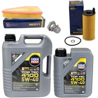 MotoröL Filter Set 5W-40 6 Liter + ÖLablassschraube FüR BMW 3Er 318D E90 X1 E84