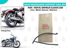 Rail de support de garde-boue arrière "côté droit noir pour Royal Enfield Cla...