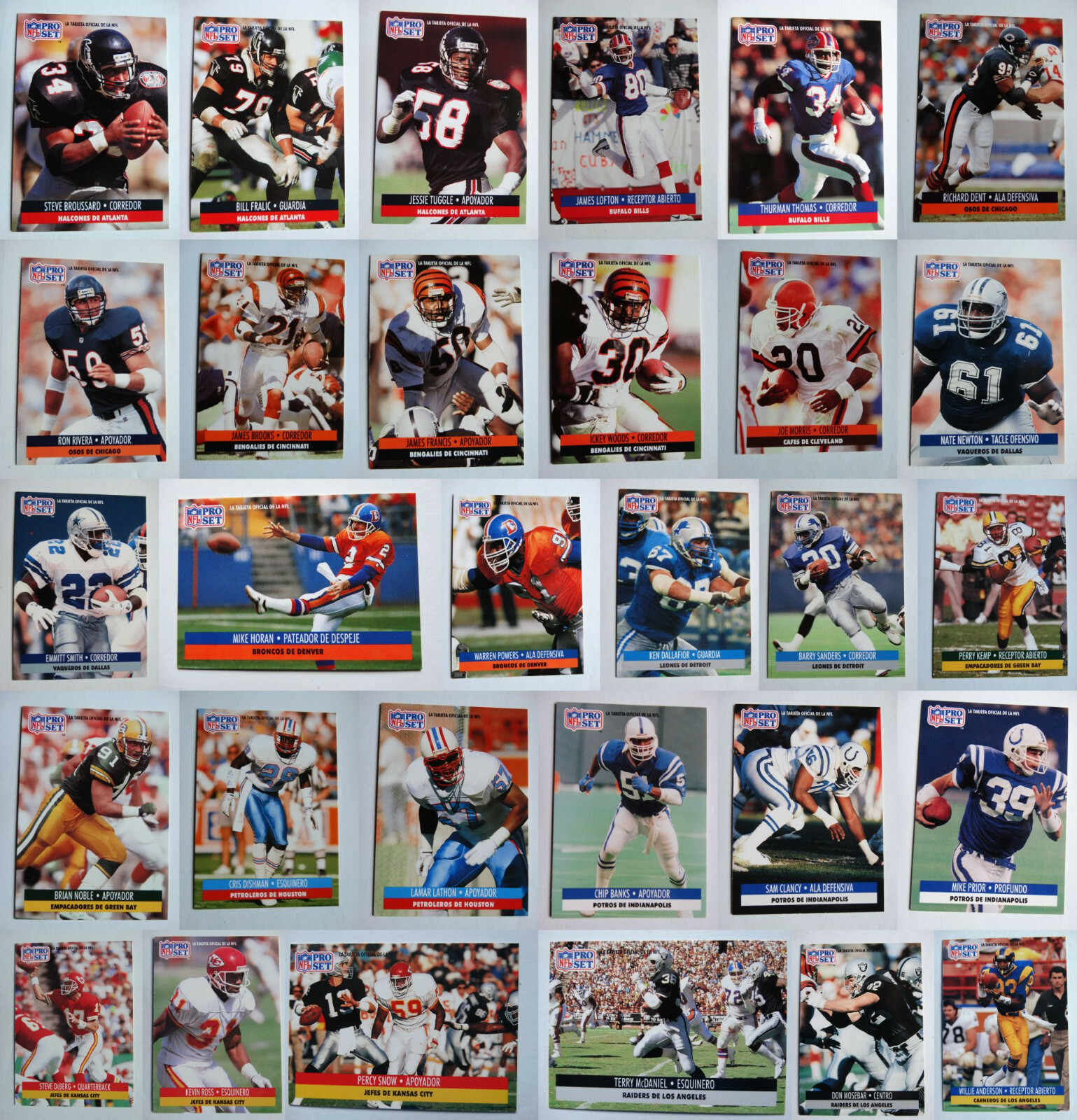 1991 Pro Set Spanish Football Cards Complete Your Set You U Pick From List 1-150