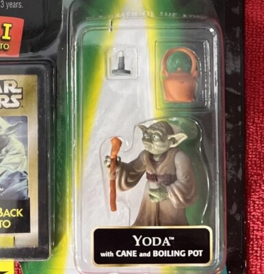#ad 🔥 Star Wars POTF Yoda Cane amp; Boiling Pot Vintage Collection Action Figure 3.75” $11.95