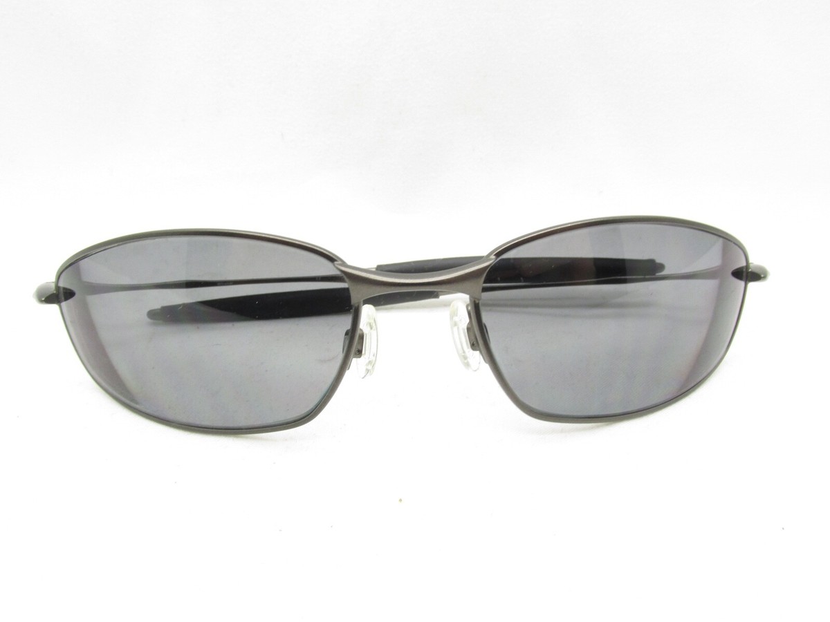 OAKLEY WHISKER SILVER SPORTS WRAP METAL EYEGLASSES FRAMES 60 OAKLEY WHISKER SILVER SPORTS WRAP METAL EYEGLASSES FRAMES 60
