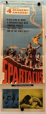 Original 1961 SPARTACUS  Movie insert Poster 14x36 Kirk Douglas  61/208