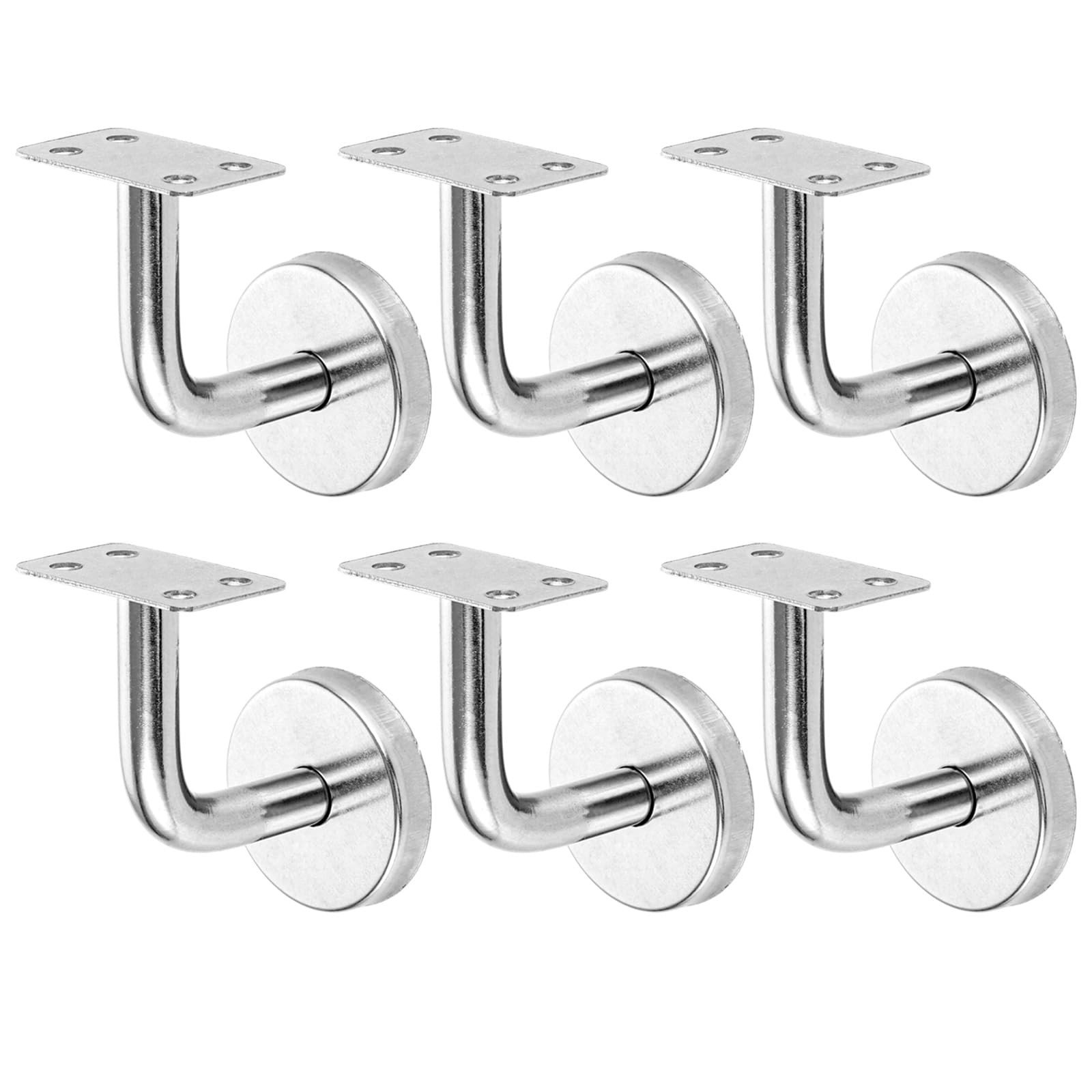Support main courante inox 60 x 60 mm fixation murale rampe escalier extérieure lot de 6