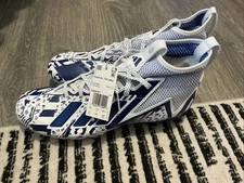 adidas Freak 23 7v7 SMU Football Cleats White Blue GW4167 Men's Size: 12 NWT