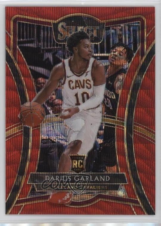 2019 Panini Select Premier Level Tmall Red Wave Prizm Darius Garland #126 1by8