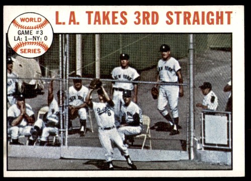 1964 Topps World Series Game 3: LA Takes 3rd Straight #138 card