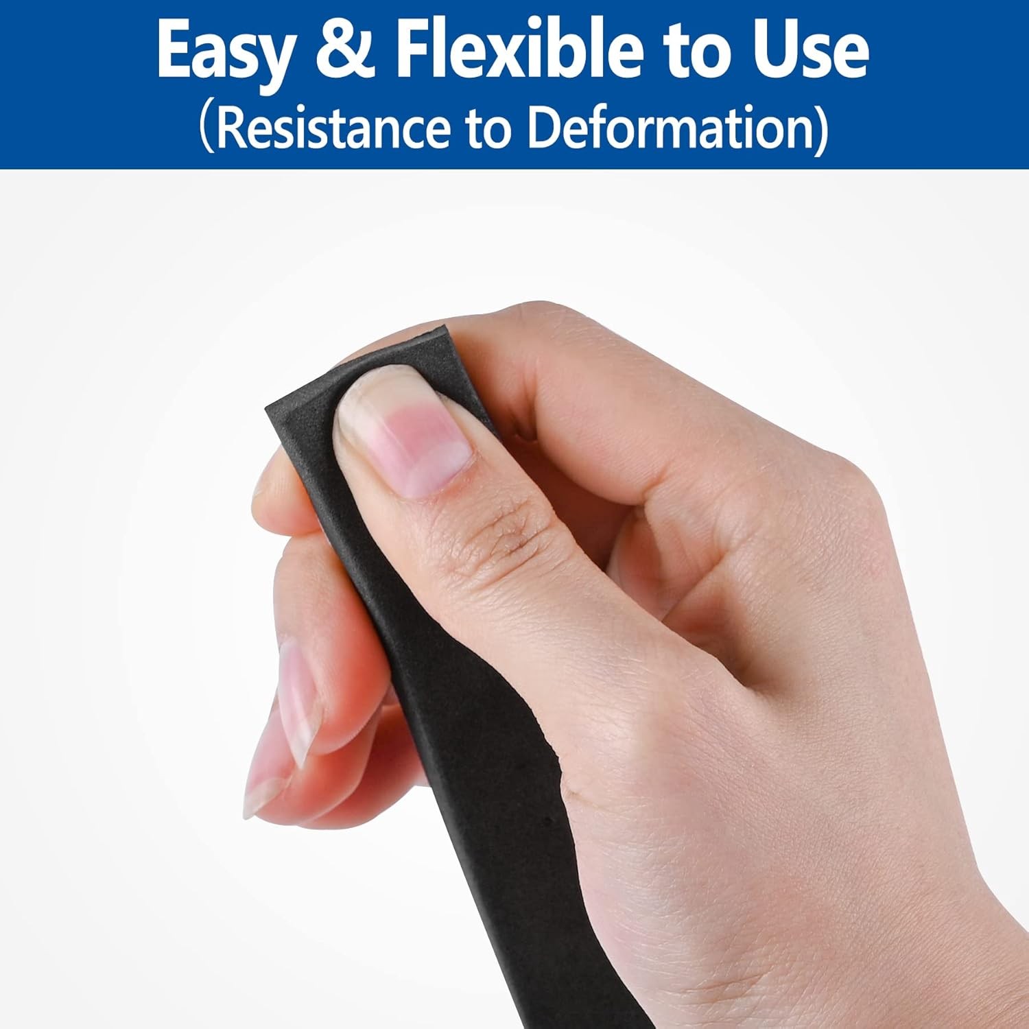 Kikerike Self Adhesive Foam Tape Weatherstrip 3/4In x 3/8In x 20Ft High Density