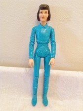 Vintage Marx Johnny West Doll Janice West 9  Cowgirl Action Figure - Blue