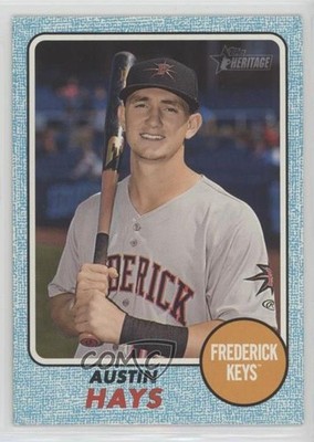 2017 Topps Heritage Minor League Edition Blue 53/99 Austin Hays #112 0c6