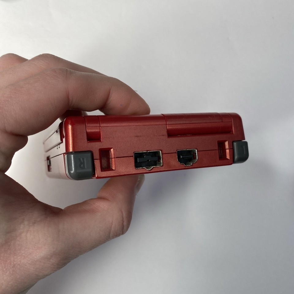 Gameboy Advanced sp GBA Flame Red Ags-001 Tested US Model | eBay