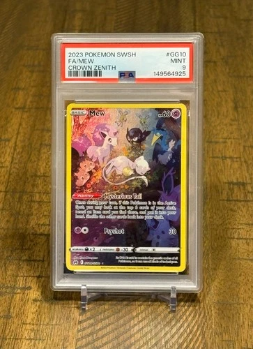PSA 9 Mew (GG10/GG70) Crown Zenith: Galarian Gallery Holo...