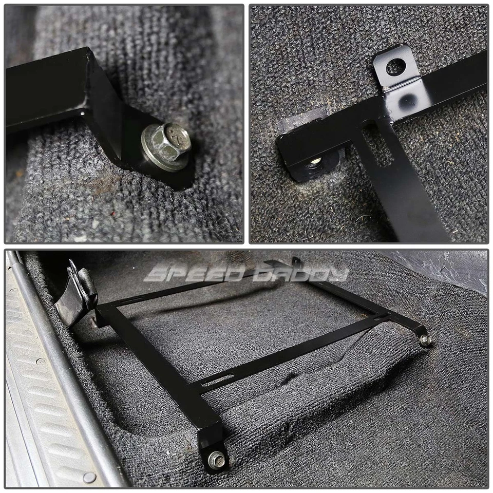 2 X SOPORTES DE MONTAJE DE ASIENTOS DE CARRERAS EXTENSIBLES/CARRIL DE SOPORTE PARA 240SX S13 S14 SILVIA Foto 2 de 4