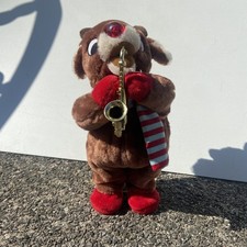 Dan Dee Rudolph the Red Nosed Reindeer Animated Musical Lights Saxophone VIDEO
