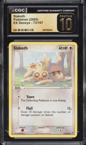 Slakoth graded CGC 10 for sale on eBay