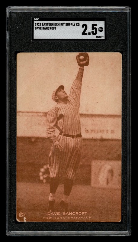 1922 Eastern Exhibit Supply Co. Set-Break Dave Bancroft SGC 2.5 GD+