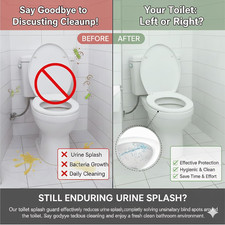 Toilet Splash Guard Lid Lifter Set 6 PCS Adjustable Pee Guard for Toilet Seat