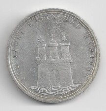 Germany 10 Mark 1989 800 Years Port and Hamburg Silver