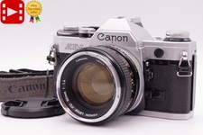 Near MINT Canon AE-1 35mm SLR Film Camera Silver FD 50mm f/1.4 Lens From JAPAN