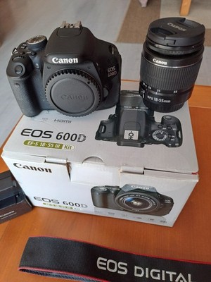 Canon EOS 600 D Kit,  Spiegelreflexkamera, Objektiv EF 18 - 55mm IS II digital 