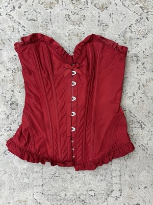 Agent Provocateur Red Lace Corset small AB Designer Lingerie Made In Italy